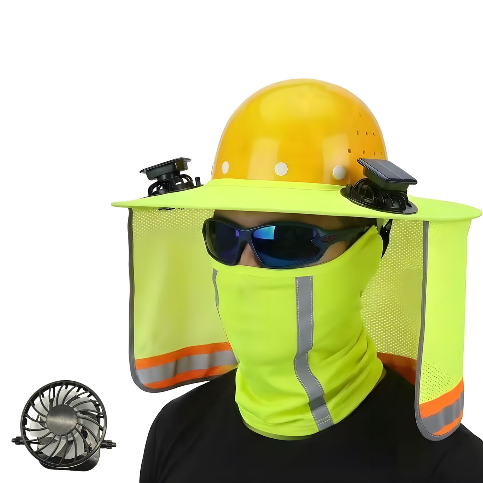 FROMCEO Air Circulation Gear for Outdoor Activities with Reflective Features Reflective Construction Hat