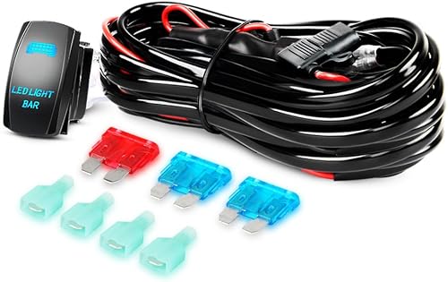 Miniatura 5 de Nilight - Barra de luz LED de 22 pulgadas, 120 W, combo de luces LED todoterreno con interruptor basculante de 12 V, 5 pines, kit de arnés de