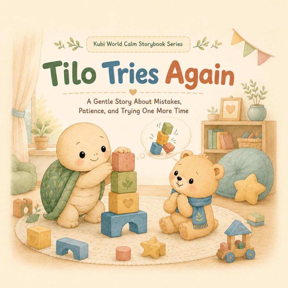 Tilo Tries Again: A Gentle Story About Mistakes, Patience, and Trying One More Time (Kubi World Calm Storybook Series)