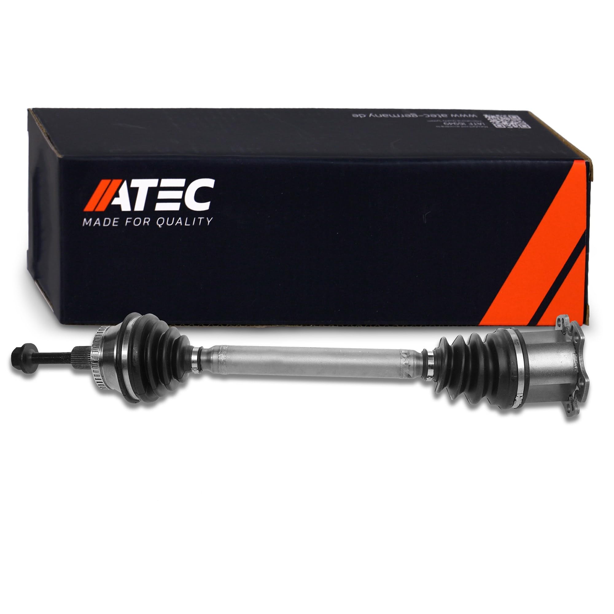 ATEC Germany 1x Eje de transmisión delantero izquierdo Compatible con AUDI A4 B6 (8E2), A4 B6 Avant (8E5), A4 B6 Cabriolet (8H7), A4 B7 (8EC), A4 B7 Avant (8ED), A4 B7 Cabriolet (8HE)
