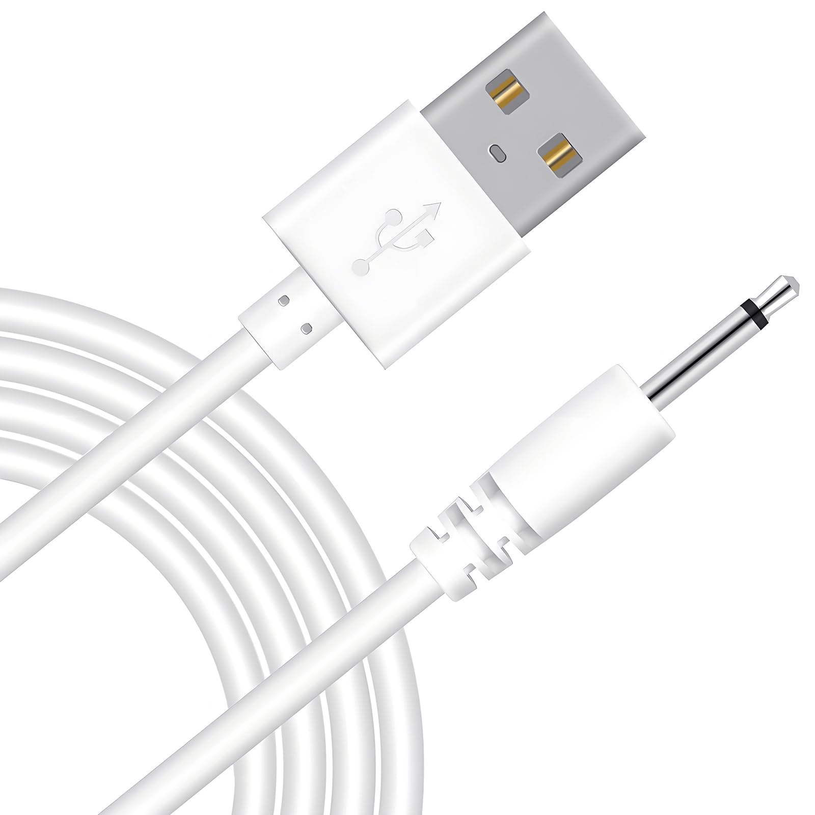 YICOCO USB Adapterkabel Ersatz 2,0 mm DC Ladekabel für Wiederaufladbare Kabelloser Massagestab
