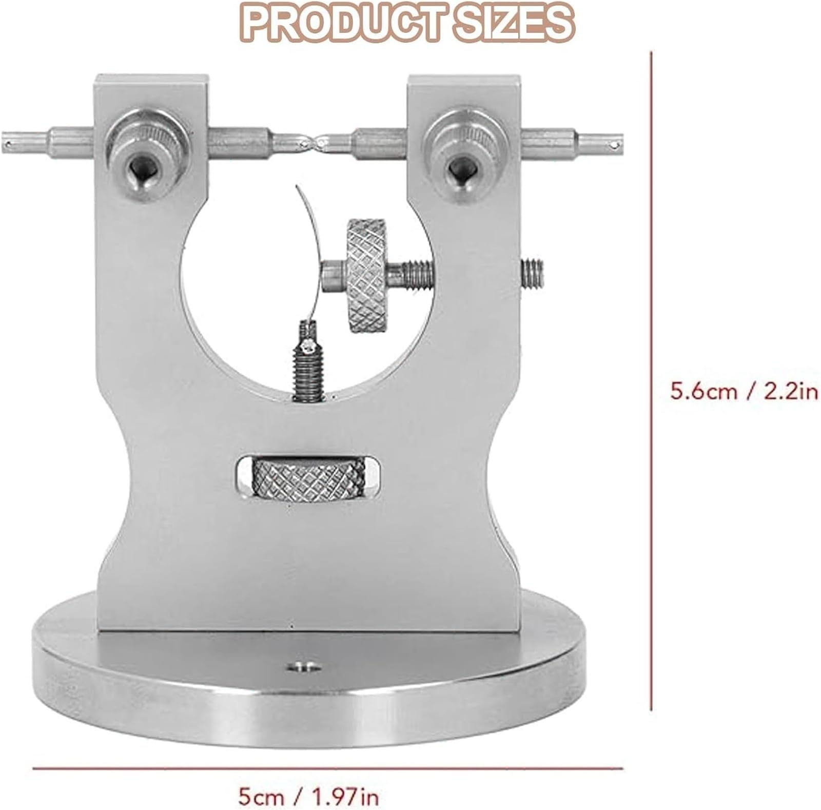 Genérico Herramienta de calibración de Rueda oscilante de Reloj,Herramienta | Herramienta de equilibrio de reloj,pinza de corrección de rueda de equilibrio de movimiento de reloj de acero