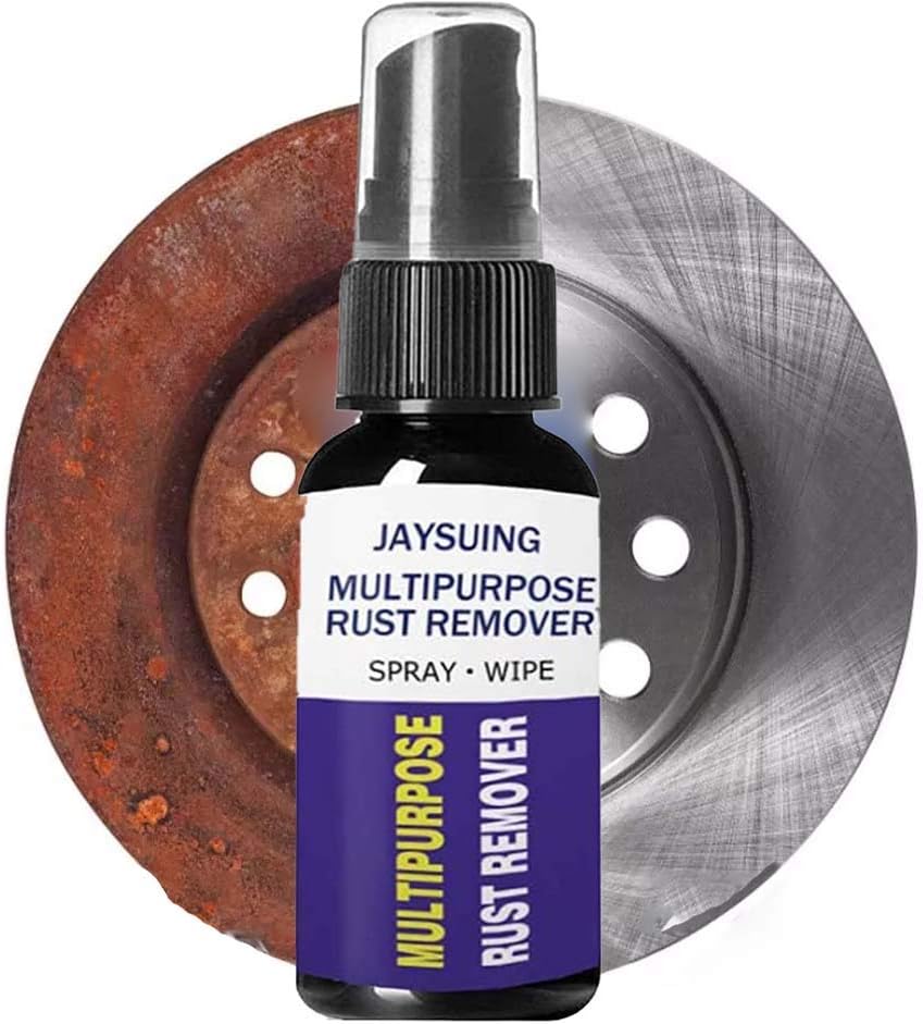 RustOut Instant Remover Spray 100ML - Rust Stain Remover - Easily Clean - For Metal Parts, Rollers, Door Hinges and Brake Parts, Anti Corrosion and Anti Rust, For RVs, Boats, Cars (A)