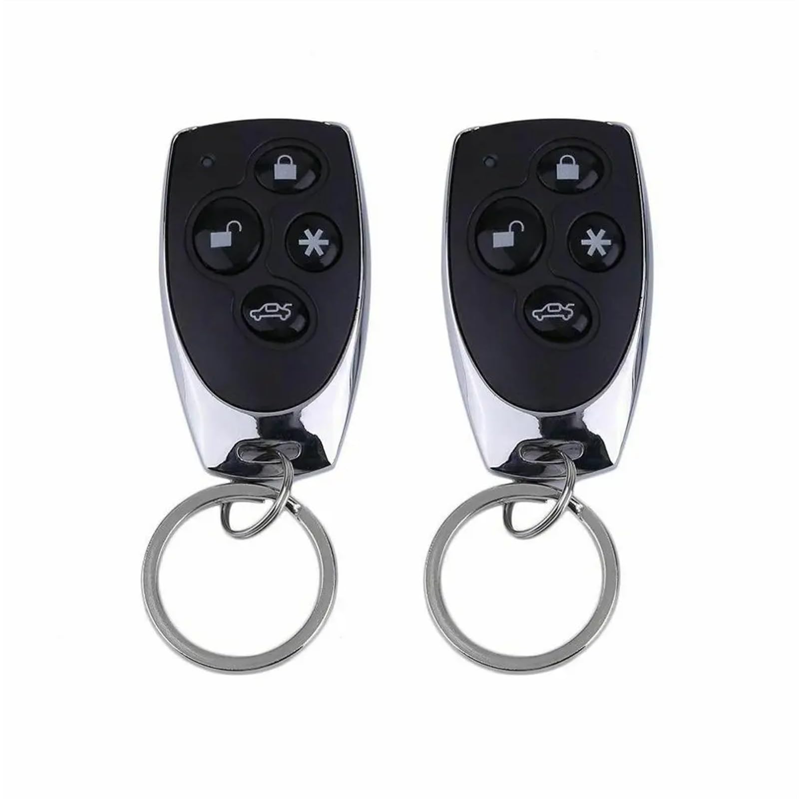 Sistema de Alarma Universal for Coche 1 vía, Sistema Seguridad protección, Sirena Entrada sin Llave, 2 alarmas antirrobo con Control Remoto
