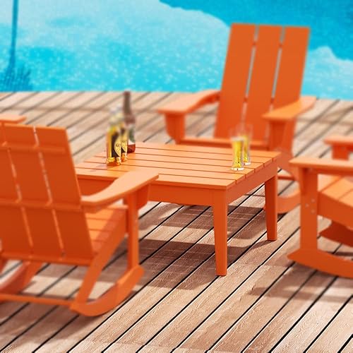 Miniatura 8 de WestinTrends Ashore - Mesa de centro para exteriores, 32 pulgadas de madera de polietileno Adirondack para todo tipo de clima, mesa auxiliar
