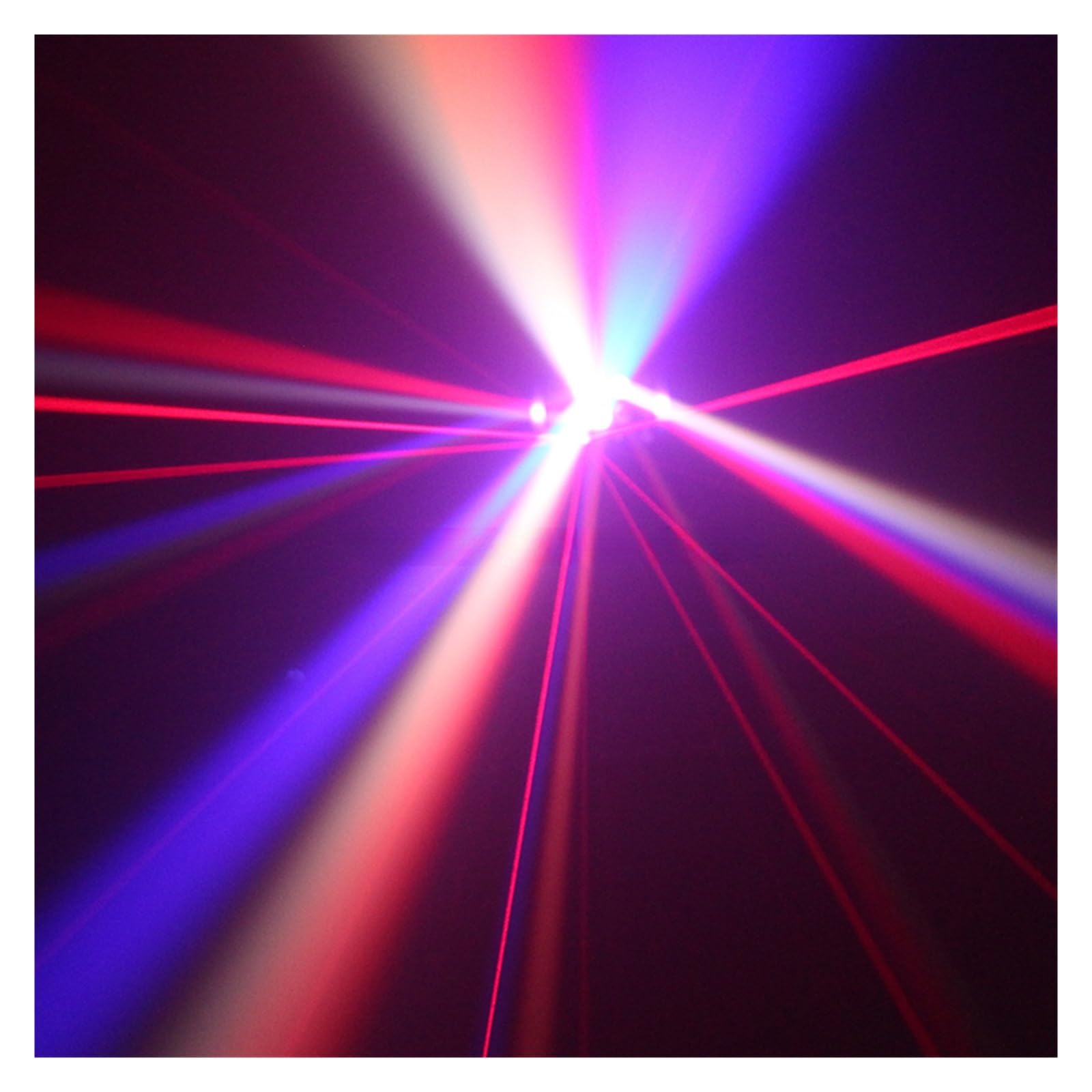 Lampes d'éclairage de scène, 4in1 rouge pluie modèles lumière LED stroboscope RGBW Derby faisceau effet d'éclairage de scène DJ Disco fête vacances mariage carnaval lampe(No Remote)