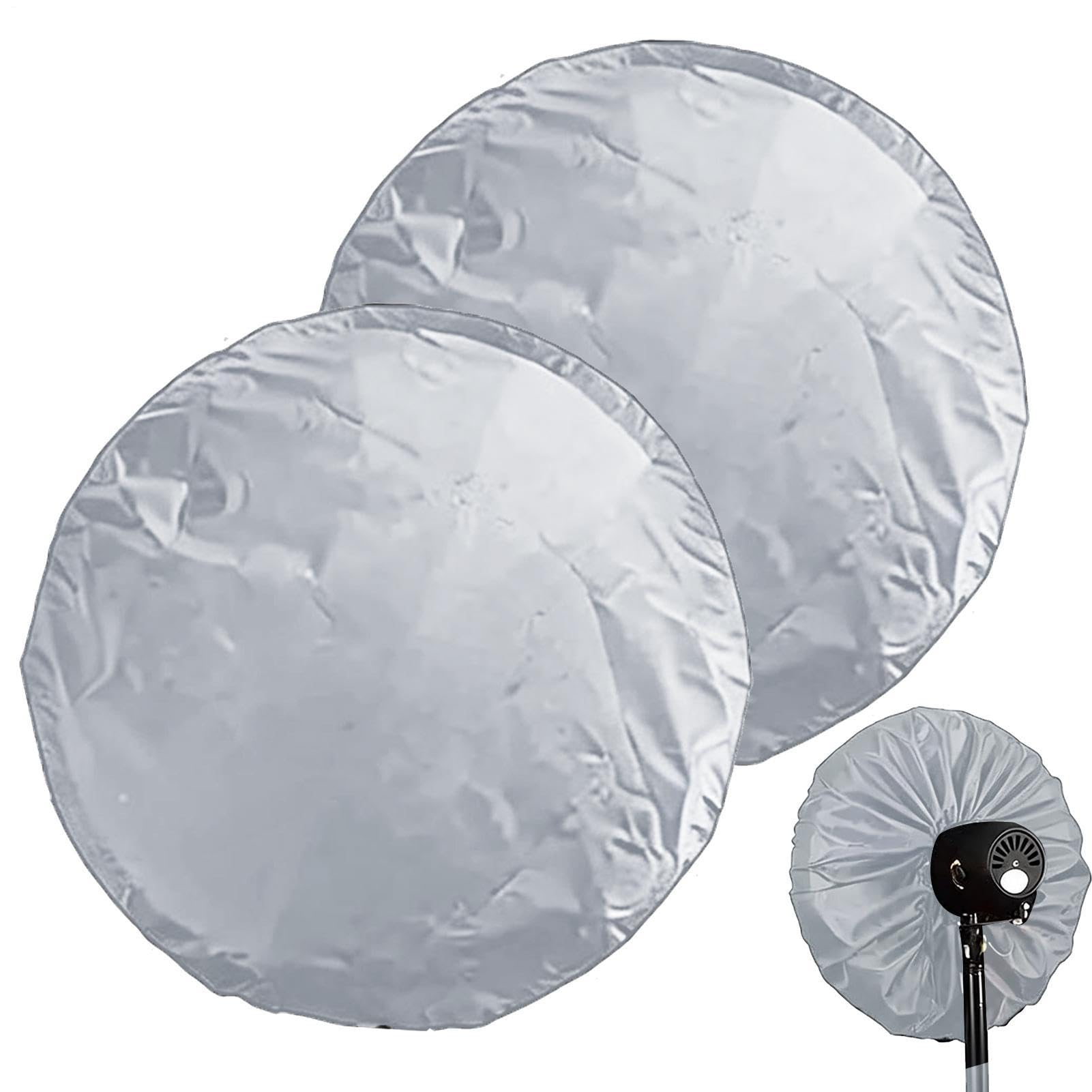 Fan Covers, 2 Pieces Dustproof Washable Drawstring Protective Storage