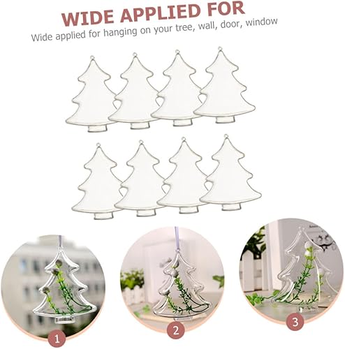 Miniatura 4 de Artibetter Bolas de decoración de árbol de Navidad, bola de Navidad, adorno de bombilla de Navidad, bolas de alcohol de Navidad, decoraciones de