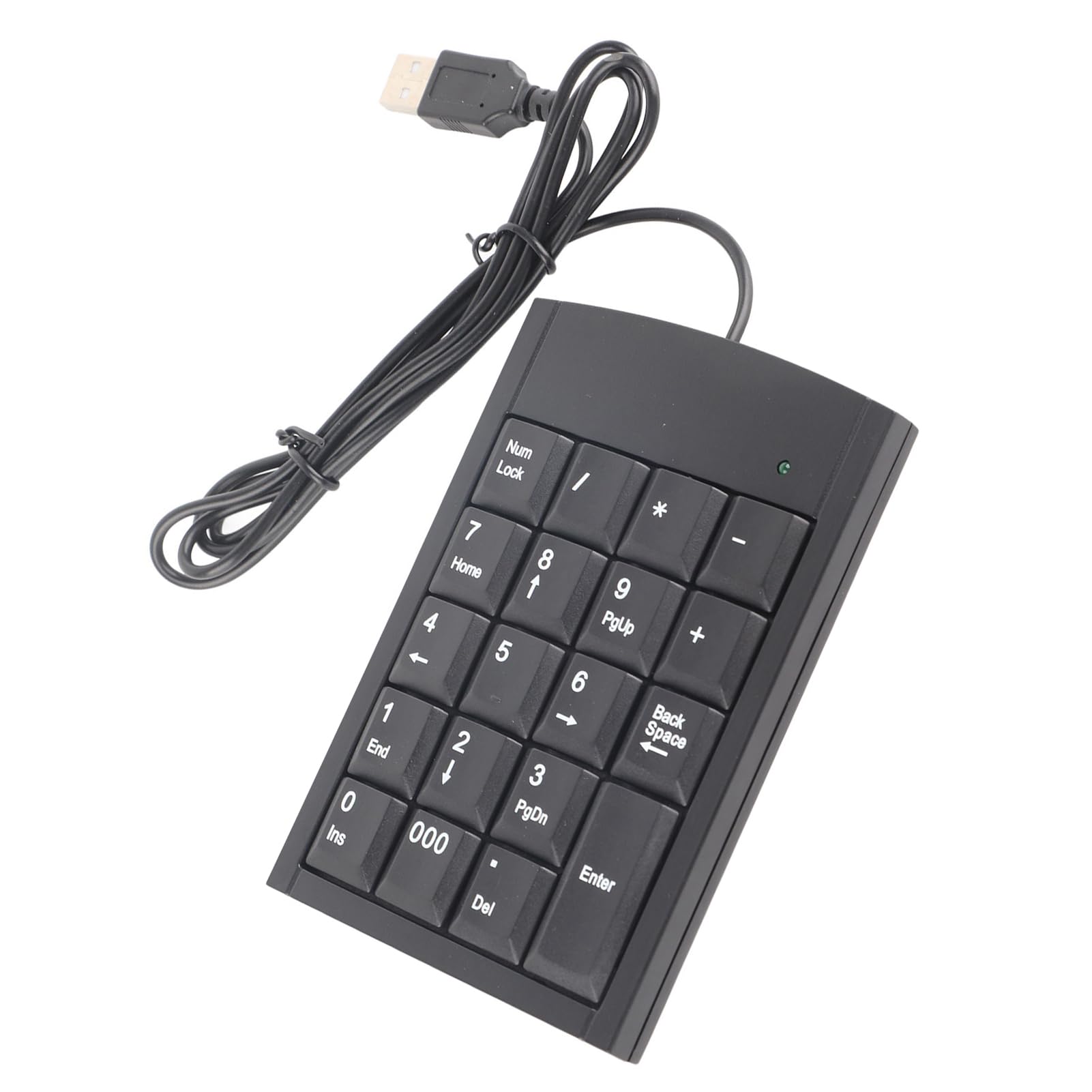 Wendry USB Number Keypad, Portable Mini USB Numeric Keypad for All Kinds of Laptop Computers, Desktop Computers, Comfortable Hand Feel, Plug and Play-image-4