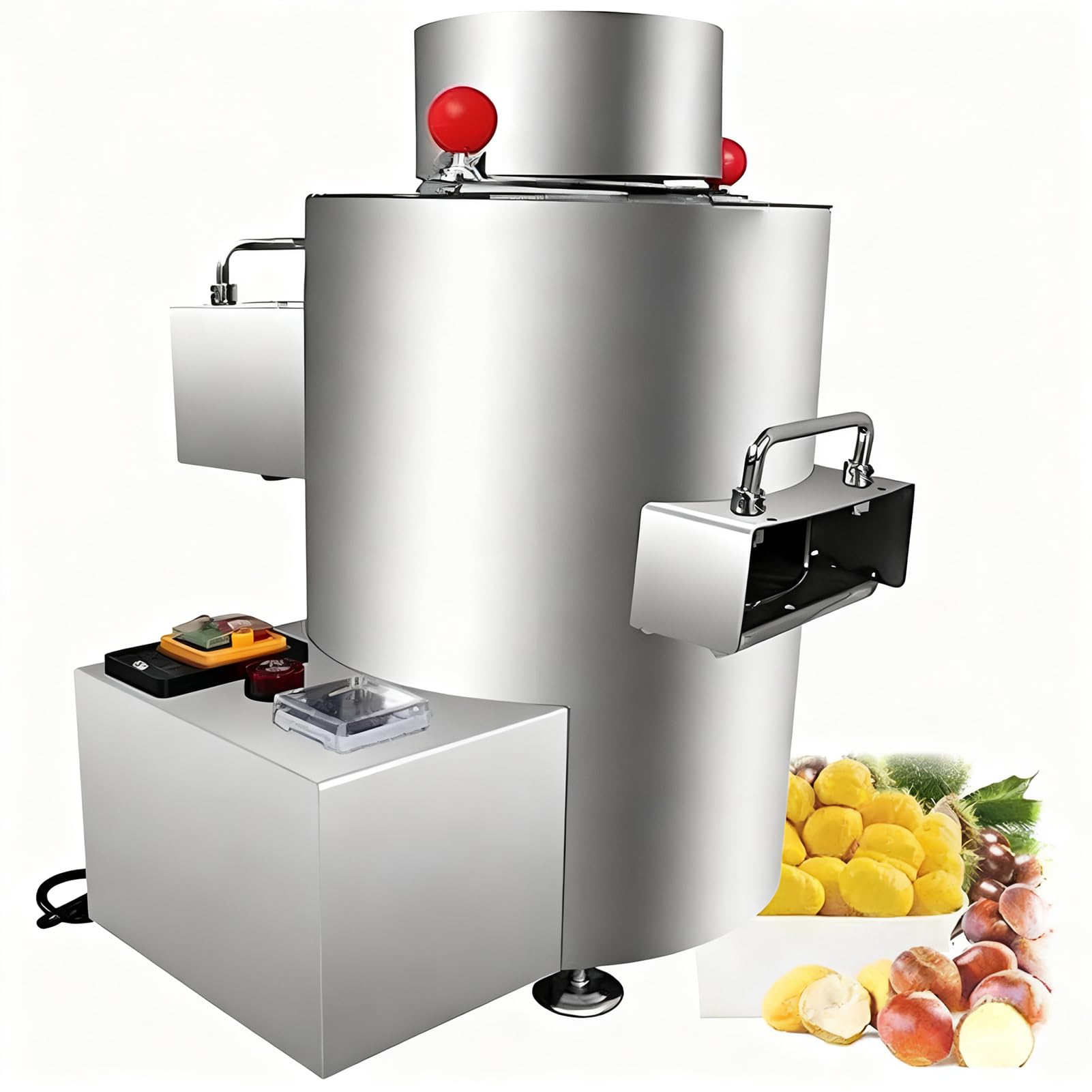 Máquina peladora de castañas, máquina automática descascaradora de castañas de Acero Inoxidable, Dispositivo pelador de castañas eléctrico Comercial de 200 V (12 Dollars)