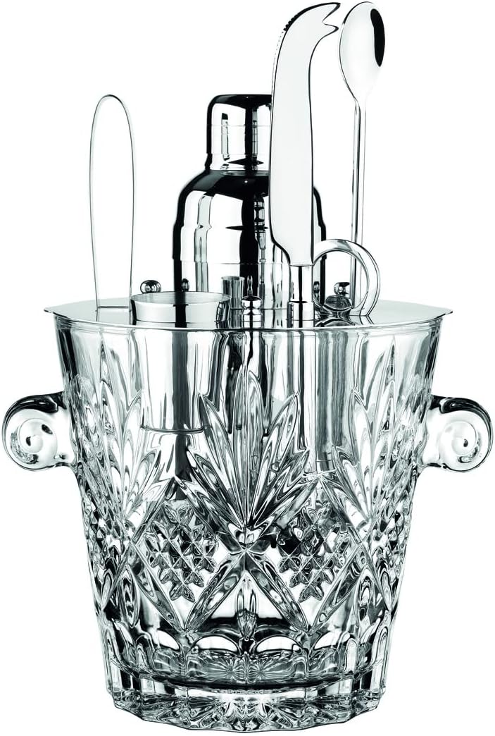Godinger Barware Bar Tools Glass set, includes Cocktail Shaker for Drink Mixing