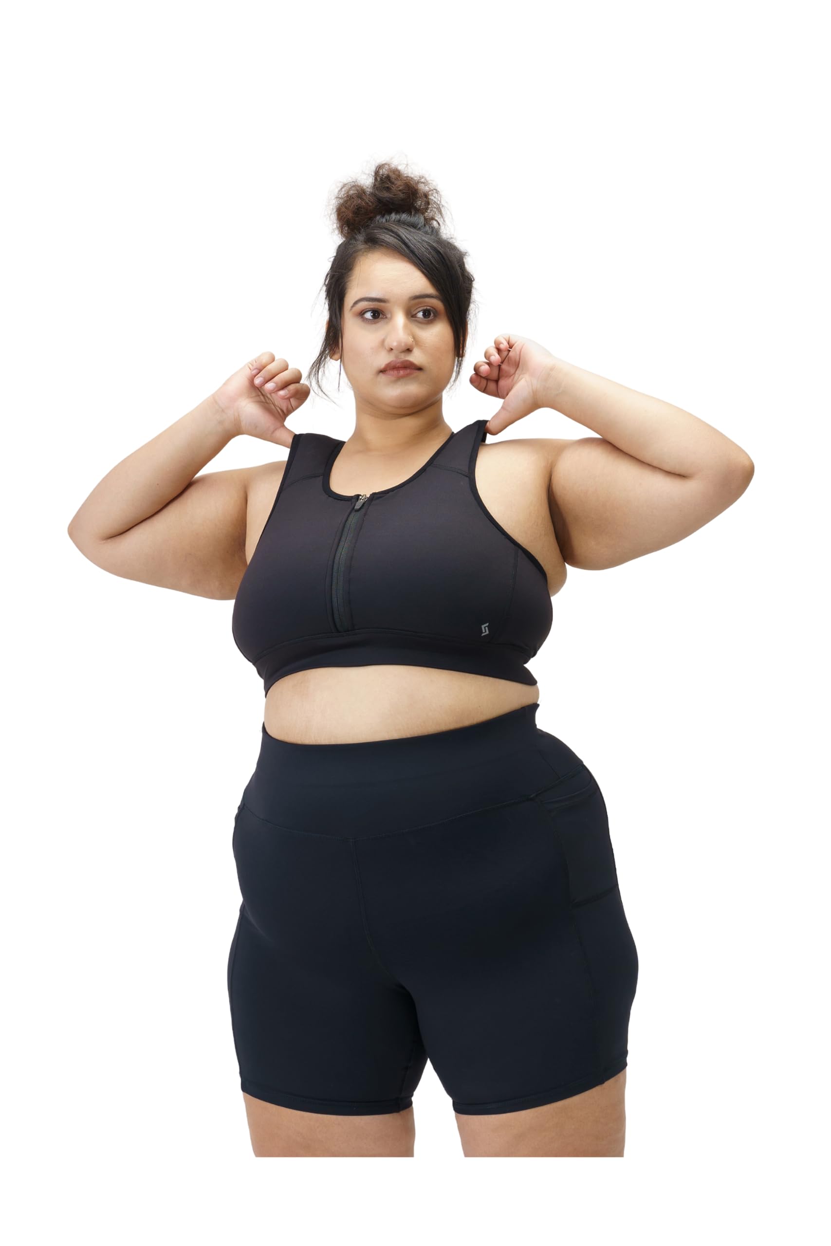 spirit animal Plus Size Sports Bra for Women| Racerback Bra for Medium Impact Workout|Double Lined Bra with Full Coverage|Built in Support Band-picture-20