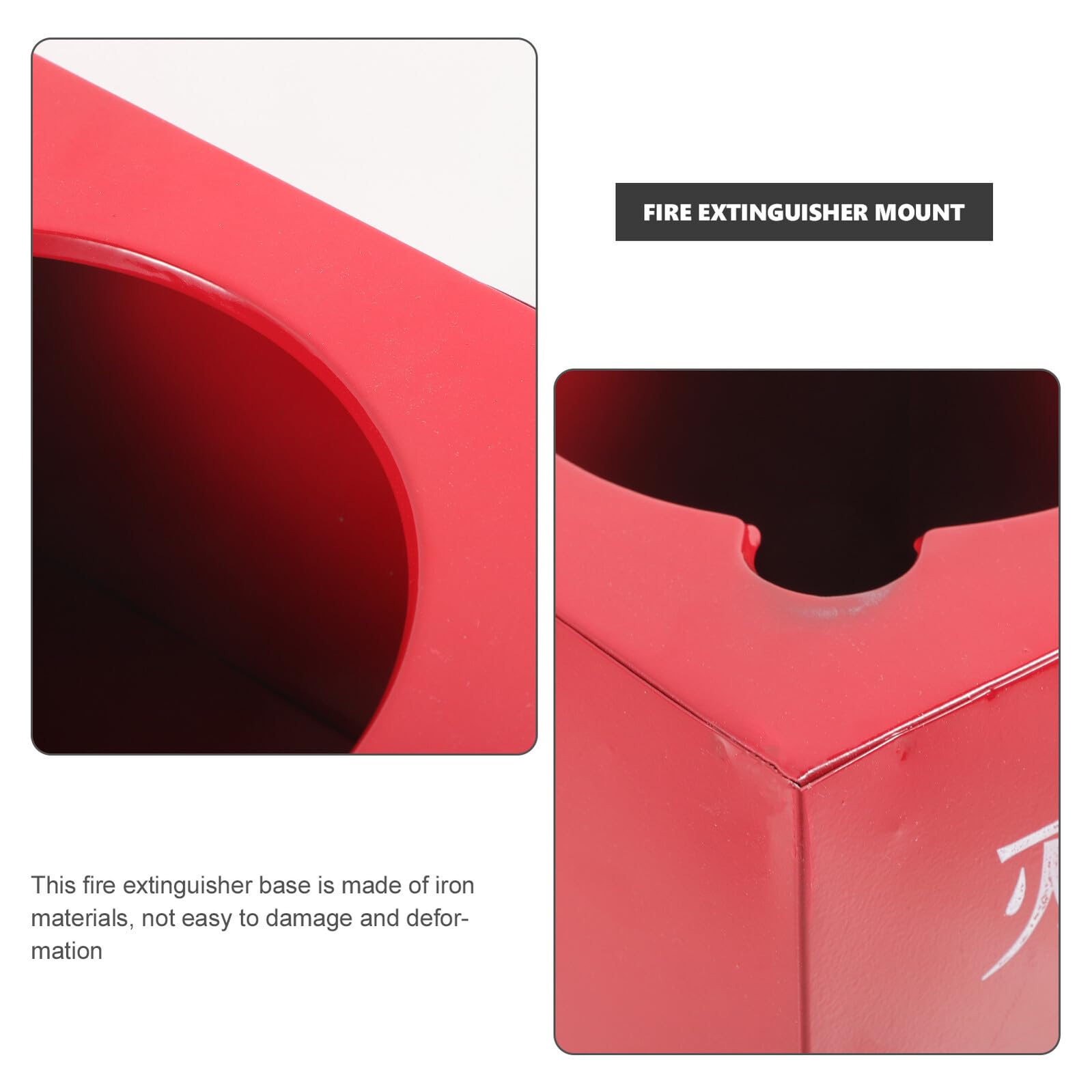 ABOOFAN Soporte Estable de Capacidad Hierro Rojo en de Incendios para Extintor 2-4kg Base y Confiable Doméstico en Hogar y Oficina