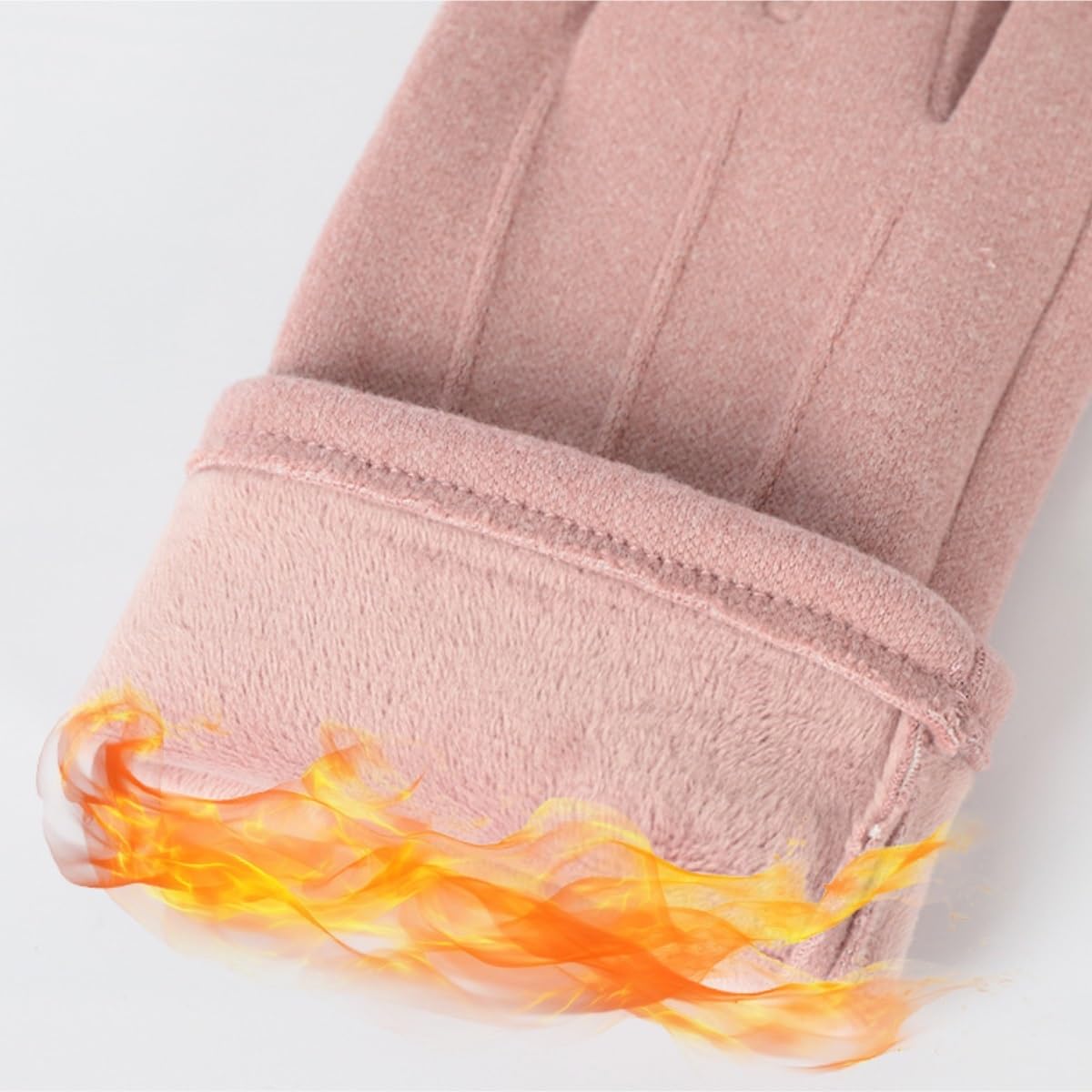Guantes CáLidos Guantes Cálidos con Pantalla Táctil De Invierno For Mujer, Guantes Cálidos Gruesos con Forro Polar De Doble Cara Guantes TéRmicos(Bruin)