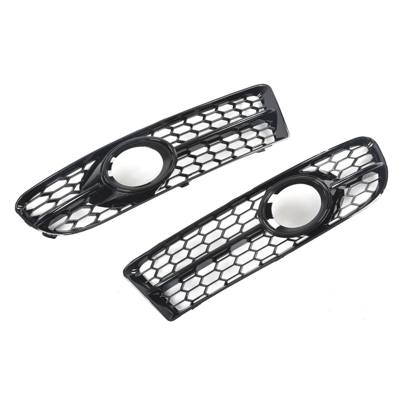Rejillas de panal para Audi A4 B7 S4 con acabado negro brillo resistente 5