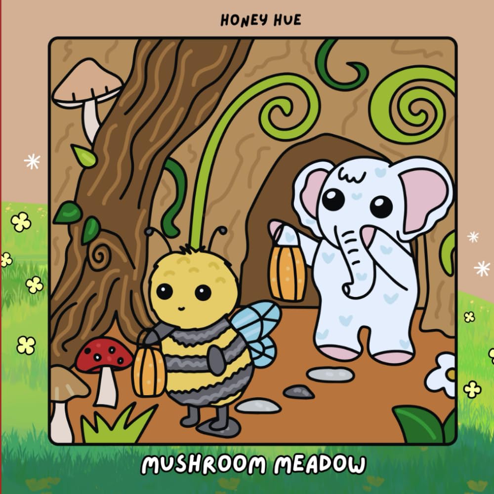 Mushroom Meadow: A Cozy Coloring Book with Cute Forest Animals and Whimsical Toadstools (Kozy Friends Series) (Kozy Friends on Adventures)