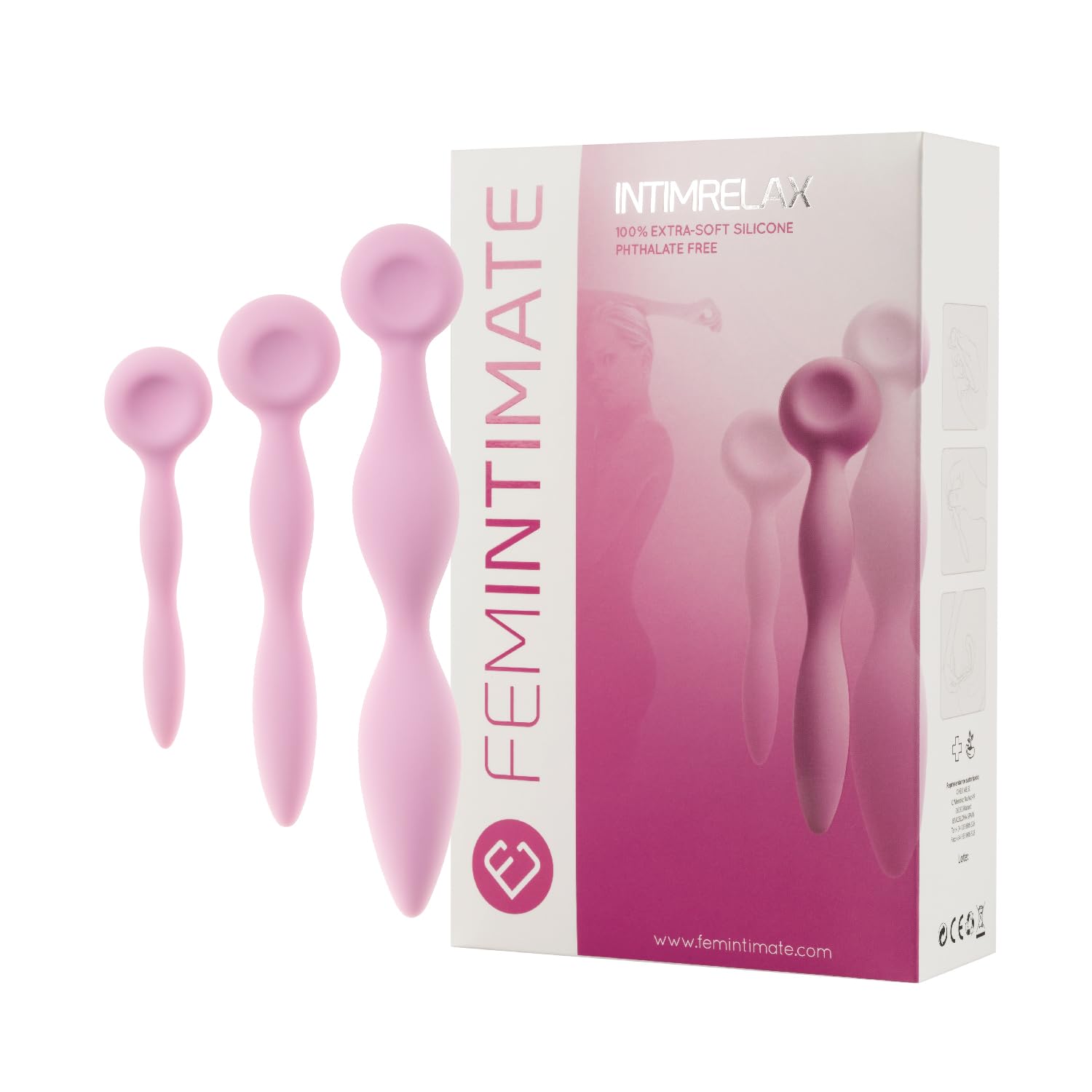 Femintimate Intimrelax – Set Dilatatori Vaginali – Allenamento Progressivo – Migliora Elasticità e Comfort Intimo