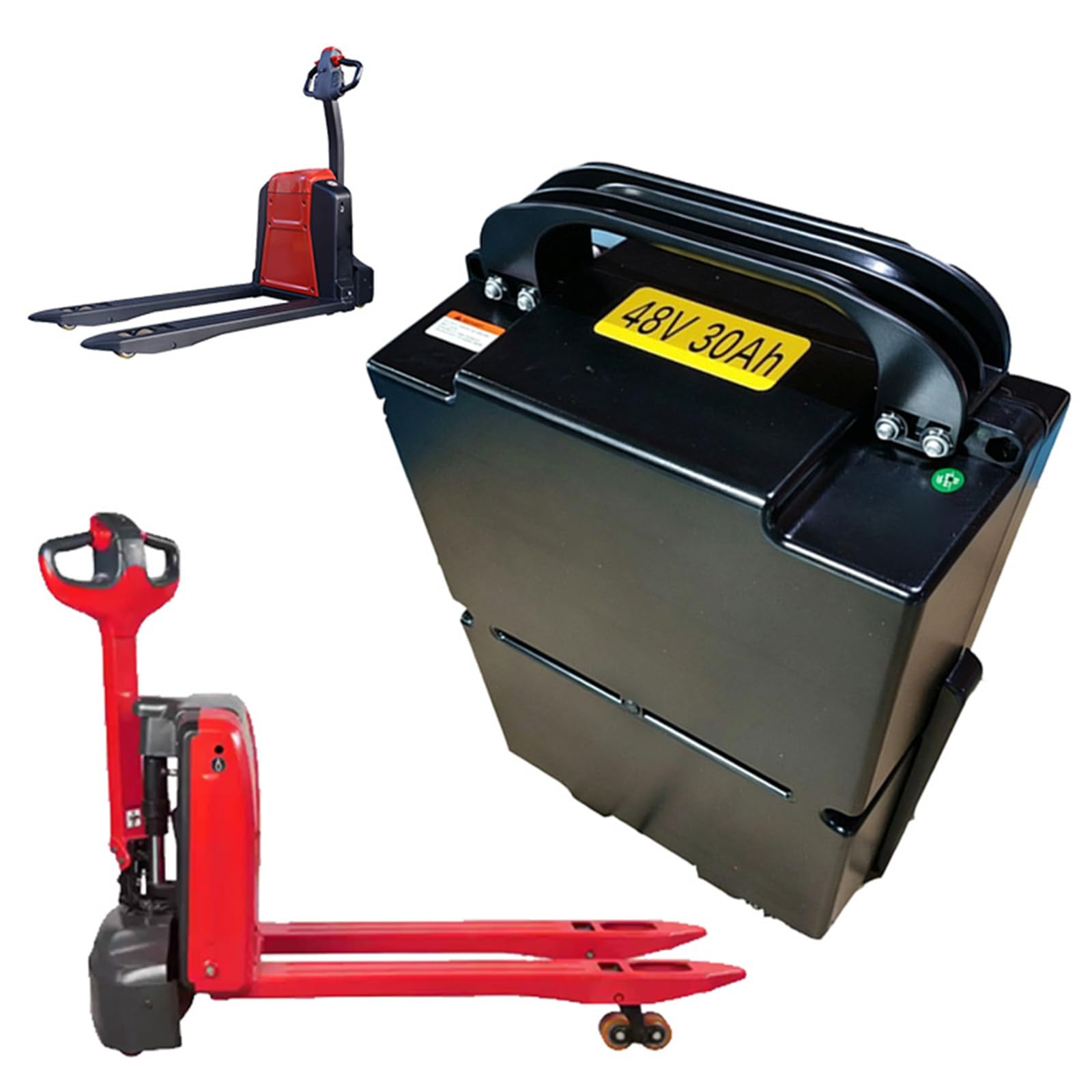 Elektrische Gabelstapler-Lithiumbatterie 48V 20Ah 30Ah Elektrohubwagen mit Batterie für EPL205Z Wiederaufladbare Batterien für MT16/20 Teleskoplader mit Griff