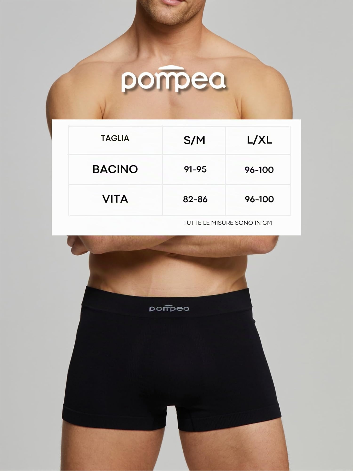 POMPEA 3 Pezzi Boxer Uomo in Morbida Microfibra, Lavorazione a Costine, Mutande Uomo Elasticizzate