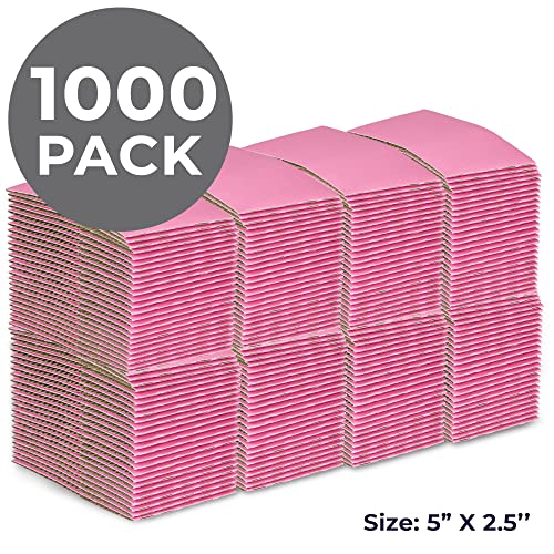 Image of FMP Brands 1000 Pack Pink Coffee Cup Sleeves Disposable for Hot Drinks, Durable Corrugated Cardboard Cup Sleeves for 12-24 oz Cups, Beverage Insulator and Hand Protection for Hot & Cold Drinks