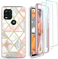 Vista 41 de Jeylly para Moto G Stylus 5G 2021 Funda con [2 Pack] Protector de Pantalla de Vidrio Templado, Protección Grado Militar Anti-Arañazos, Funda