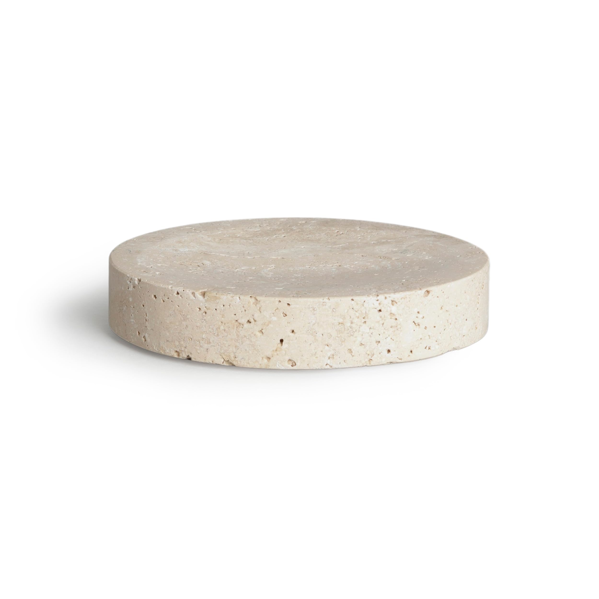 Möve Beige Travertine Grace Limestone Soap Dish 14 X 10 X 2.5 Cm,