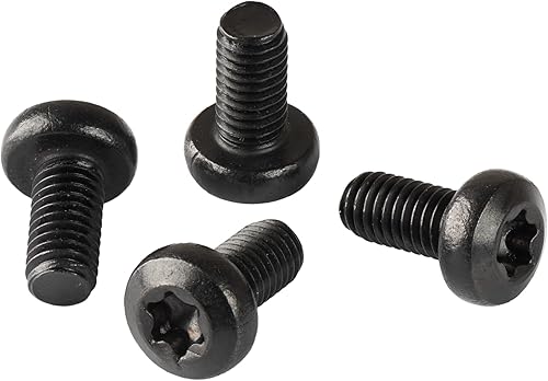 Miniatura 2 de Tornillos de matrícula negros para BMW y Tesla (paquete de 4) M5-0.031 x 0.315in, cabeza de transmisión T25 de acero inoxidable 18-8, óxido negro