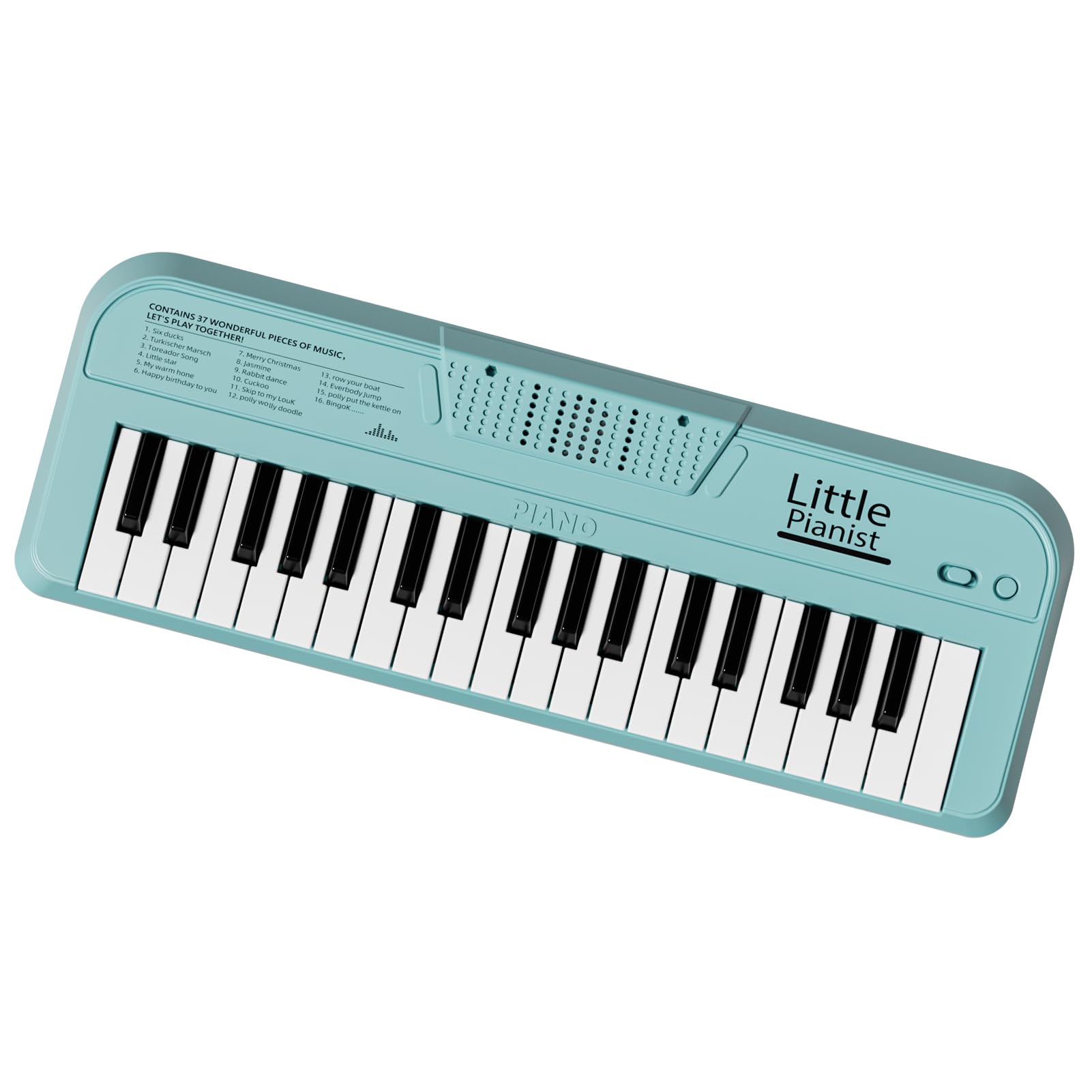 こども楽器玩具 多機能ピアノキーボードのおもちゃ 37鍵盤 おもちゃ 音楽キーボード ミュージックトイ 指先 おもちゃ男の子 女の子 おもちゃ クリスマスギフト