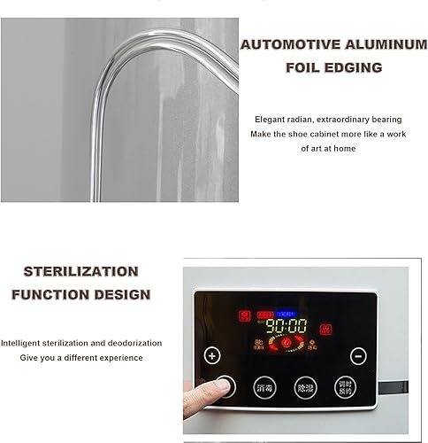 Miniatura 7 de Zapatero giratorio, zapatero giratorio con puerta, zapatero giratorio para zapatos, estante giratorio para zapatos de 360, ahorro de espacio, para