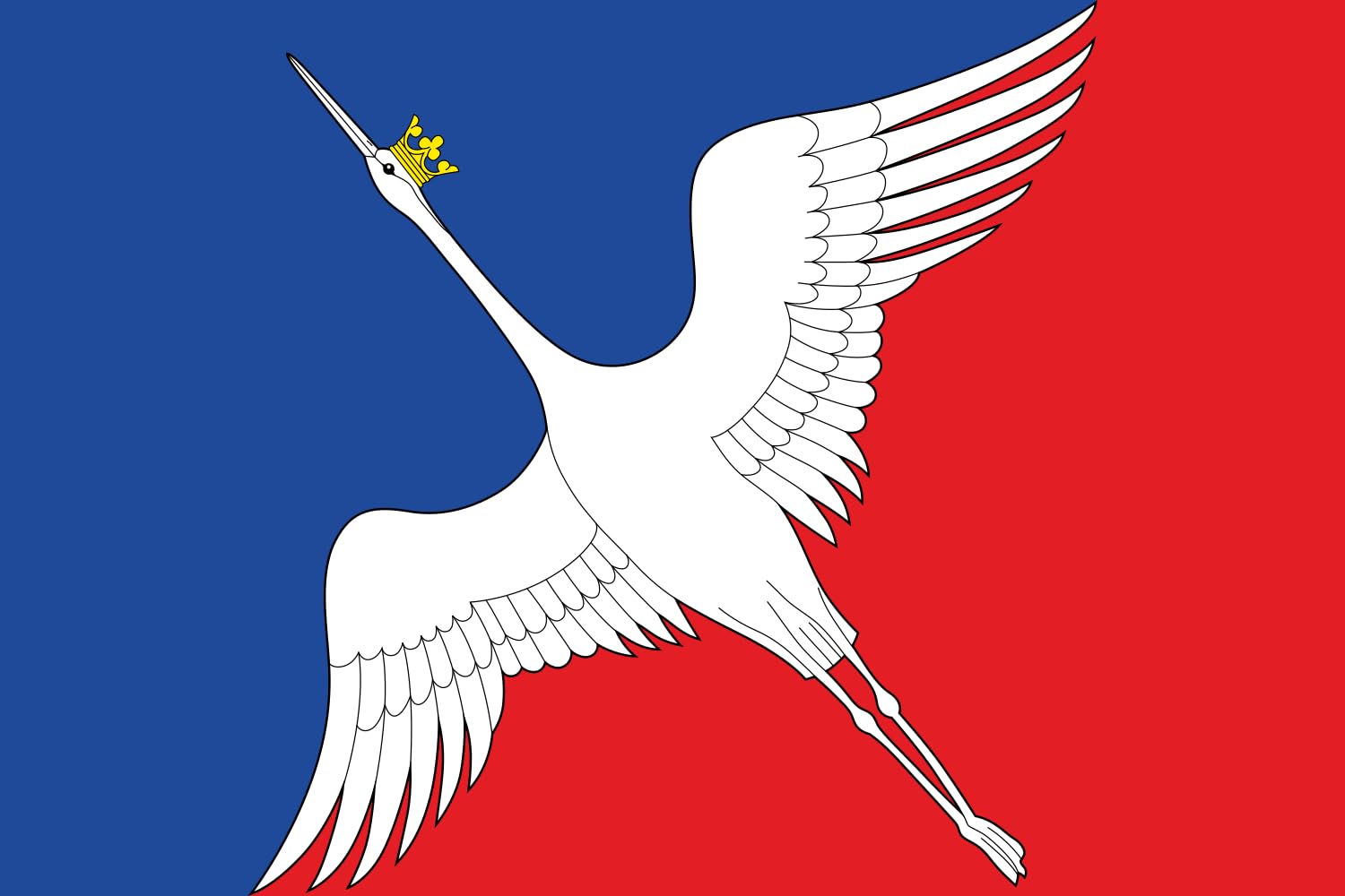 Drapeau Lakhdenpokhsky District anti-effilochage pour pavoisement public