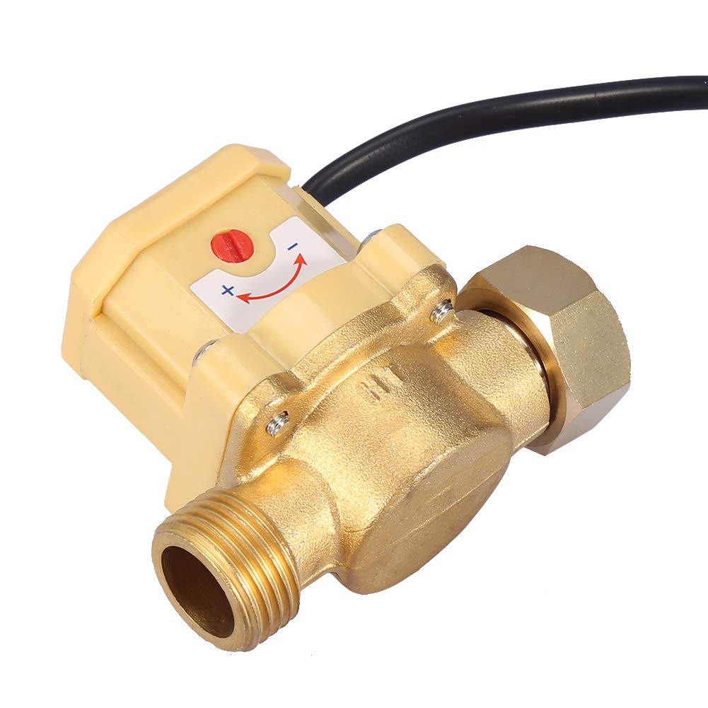Flussostato Automatico, Filettatura G1/2-G1/2 Pompa Dell'acqua Sensore di Flusso Regolabile Interruttore di Controllo Automatico della Pressione 0.6Mpa 220V 1.5A, Flusso, Sensori