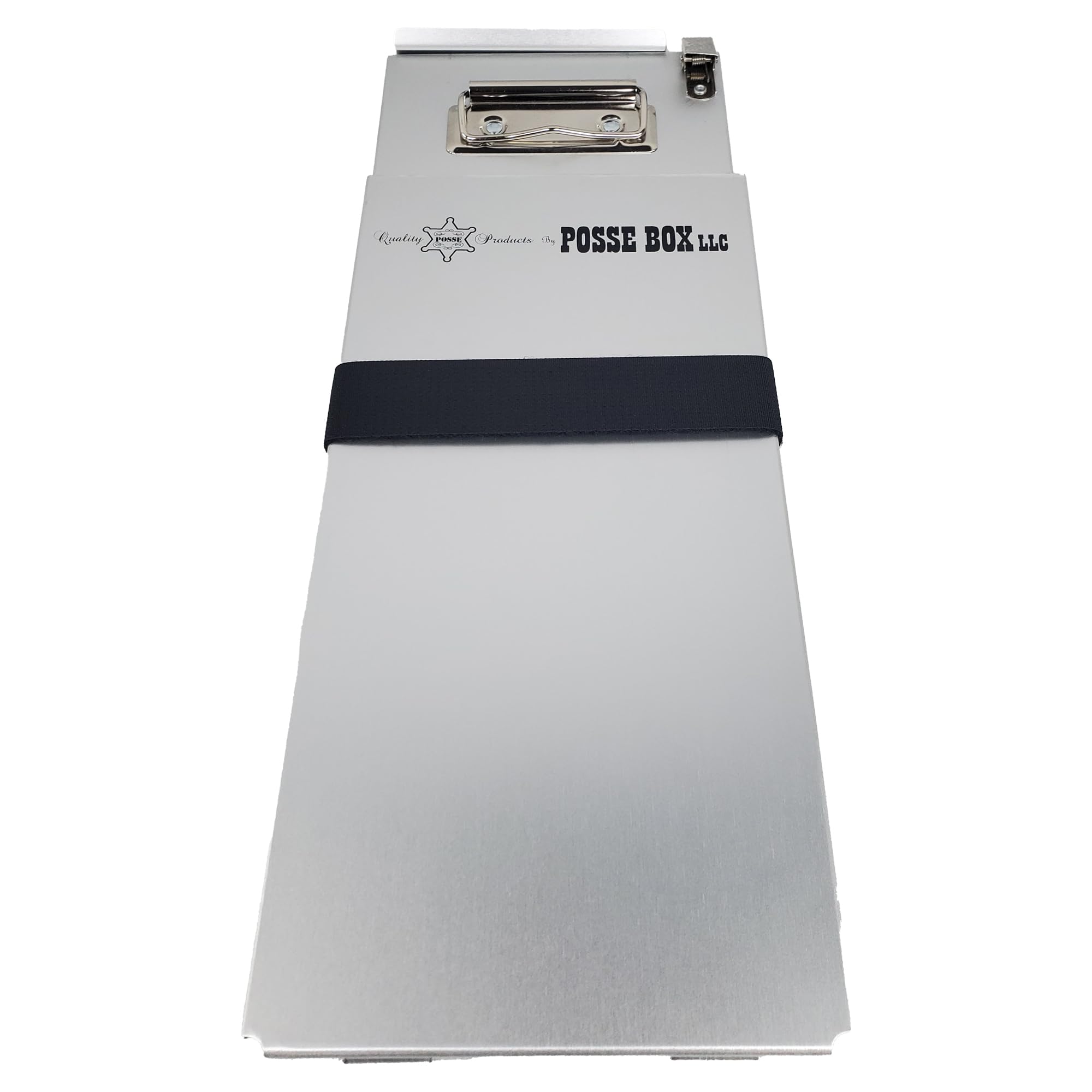 Posse Box - Deep-Bottom Cite Book Caddy CHP-51-S · Anodized Aluminum Silver · 12-1/8" x 4-1/2" x 3/4" · Storage Organizer