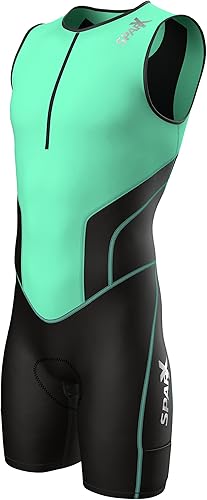 Miniatura 19 de Traje de triatlón Sparx X para hombre, para ciclismo, natación y atletismo