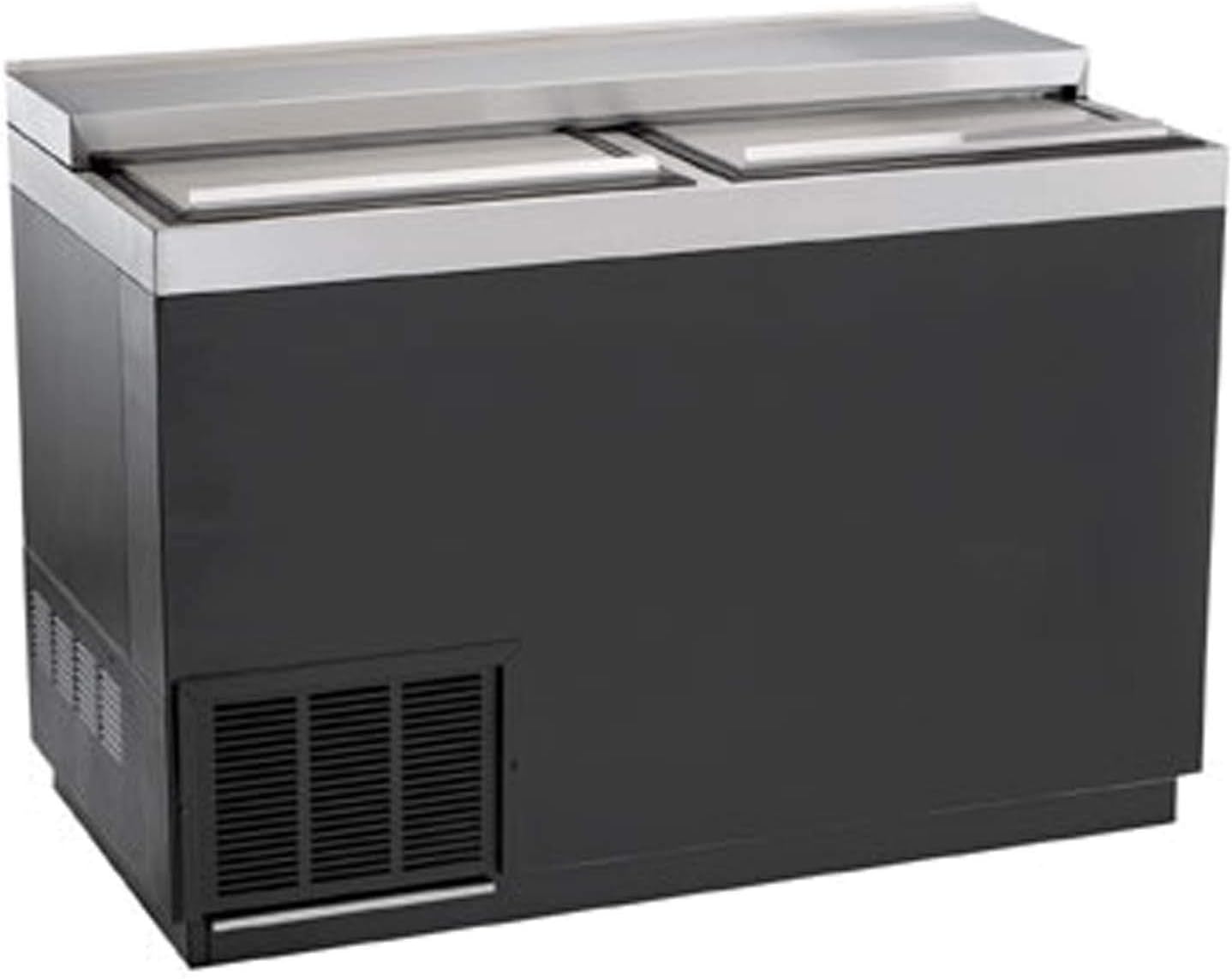 Krowne BC48BG 48" Black Vinyl Slide Top Bottle Cooler