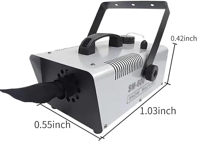 Máquina de nieve 600 W portátil con control remoto y depósito 1 L miniatura 3