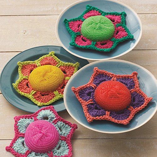Image of Lily Sugar 'N Cream The Original Solid Yarn, 2.5oz, Medium 4 Gauge, 100% Cotton - Purple - Machine Wash & Dry (Pack of 2)