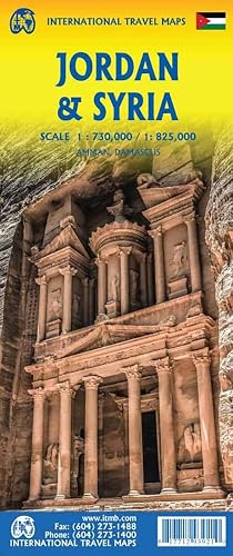 Jordan and Syria Travel Reference Map - 2025 edi
