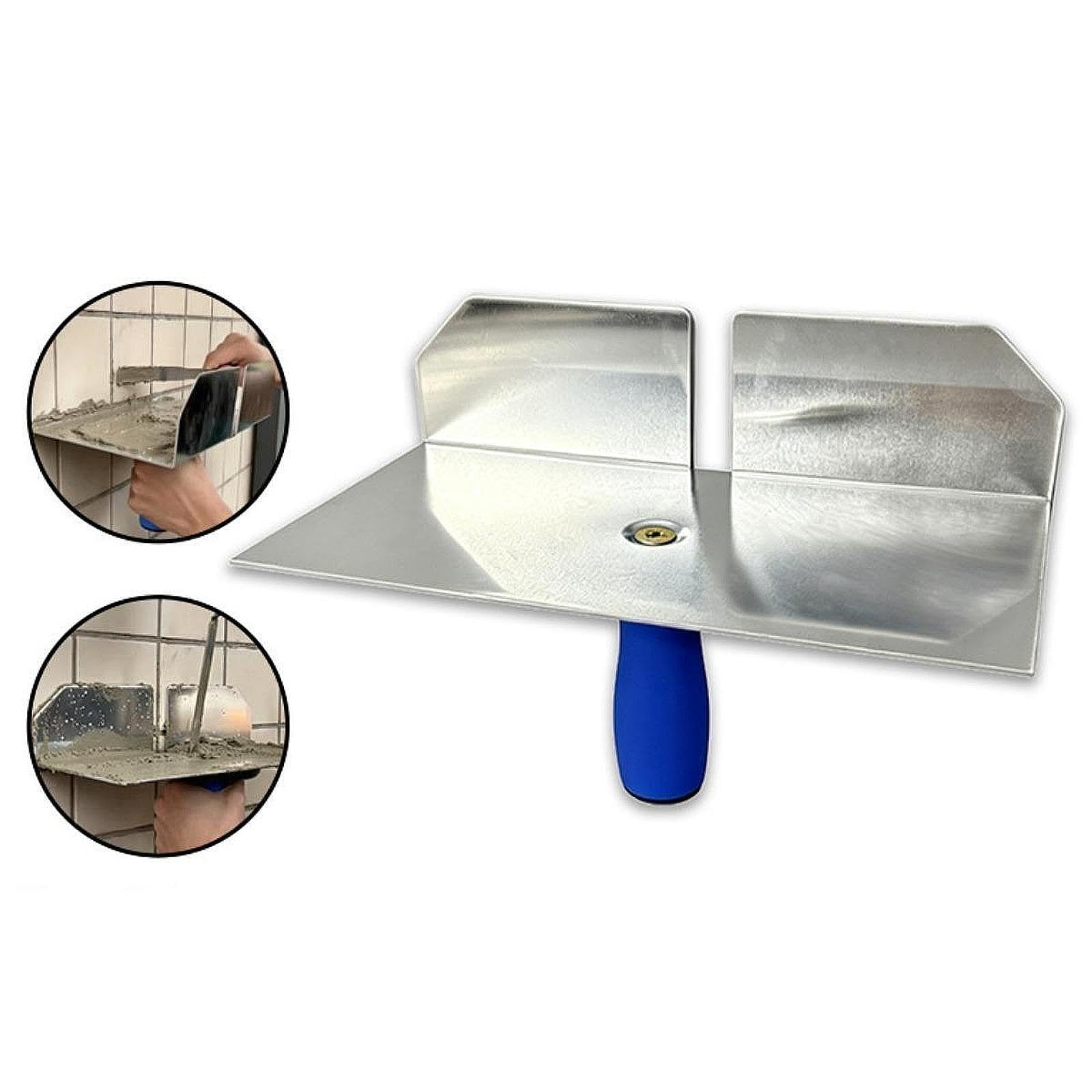 Truelle et Bac à Joints pour Carrelage Mural, En Aluminium, Polyvalents pour Le Jointoiement Des Murs, Légers et Dotés D'une Poignée Antidérapante