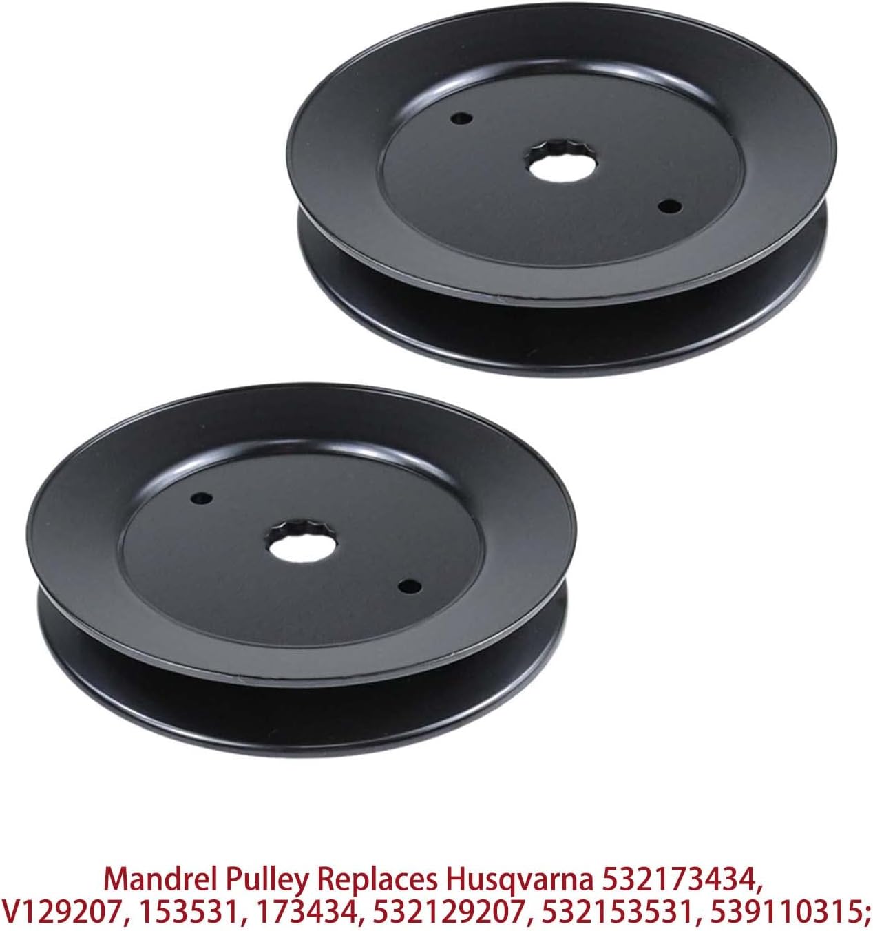 GELASKA 2 Pack 130794 Spindle Assembly with 173434 Spindle Pulley Replaces Husqvarna 532130794, 539110158, 5391101-58, 532173434, 532153531, 532129207, 539110315, Craftsman 129207, 153531