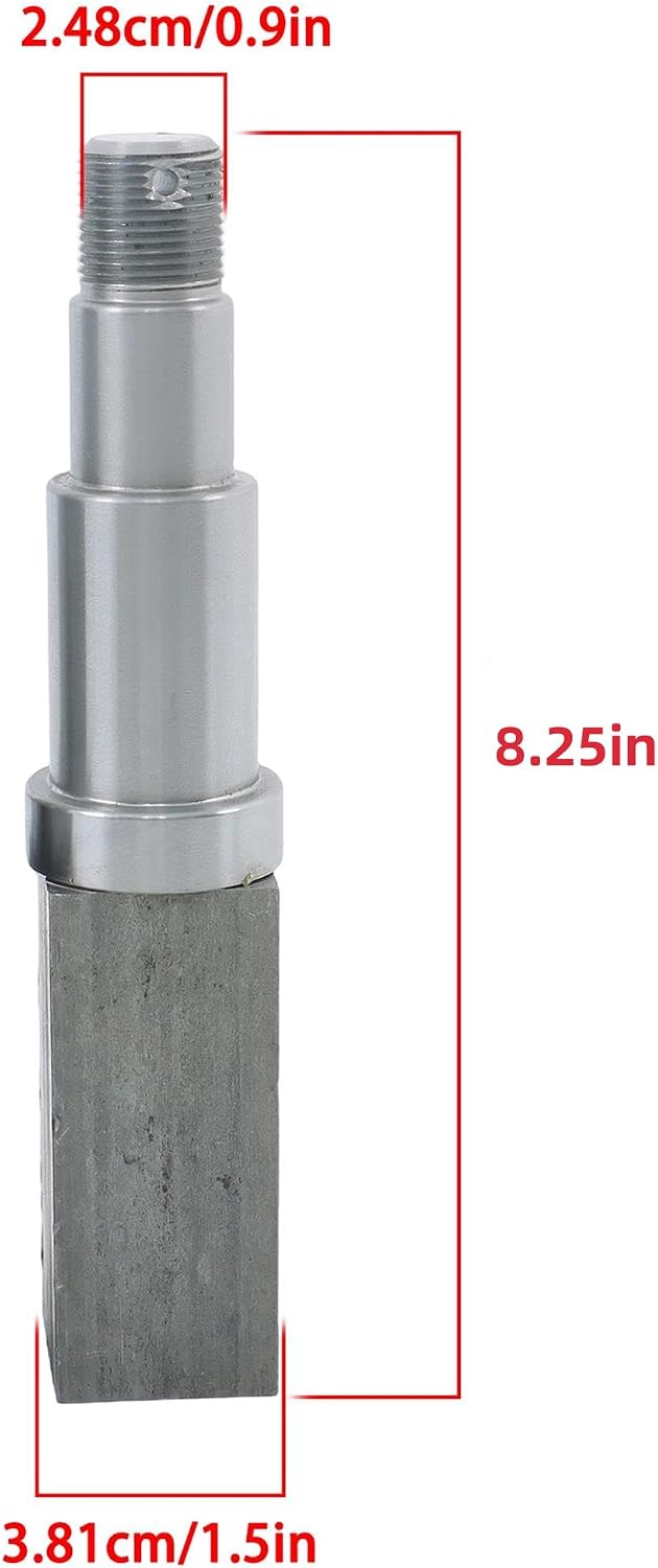 Set of 2#84 Trailer Square Spindle with Fastening Accessories for 1-1/16 Inch Bearings