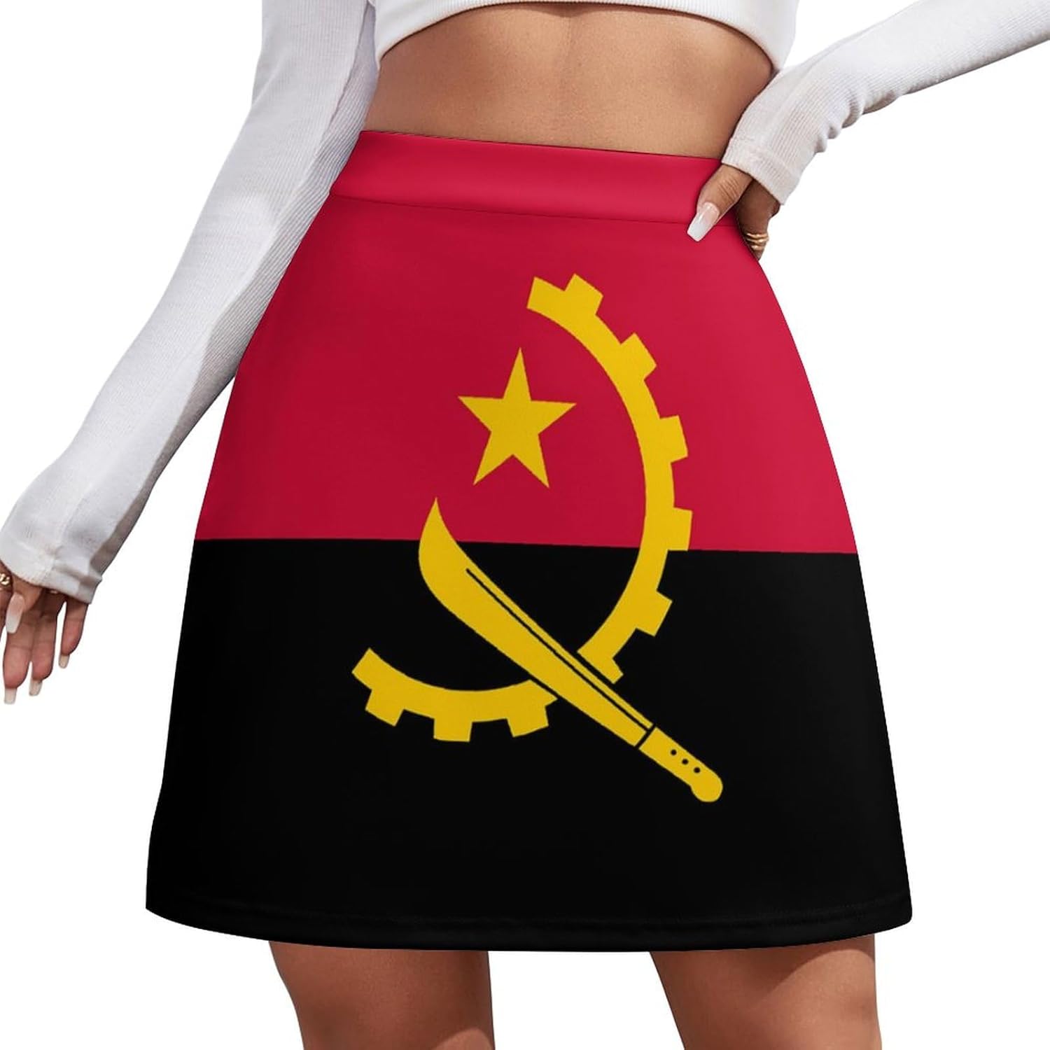 Gay-Bear Pride Flag Womens Summer Short Skirt Party Vacation Dress for Girls