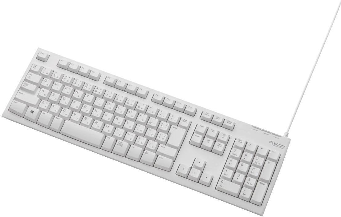 Elecom Wired Keyboard [USB] full keyboard (white) TK-FCM062WH