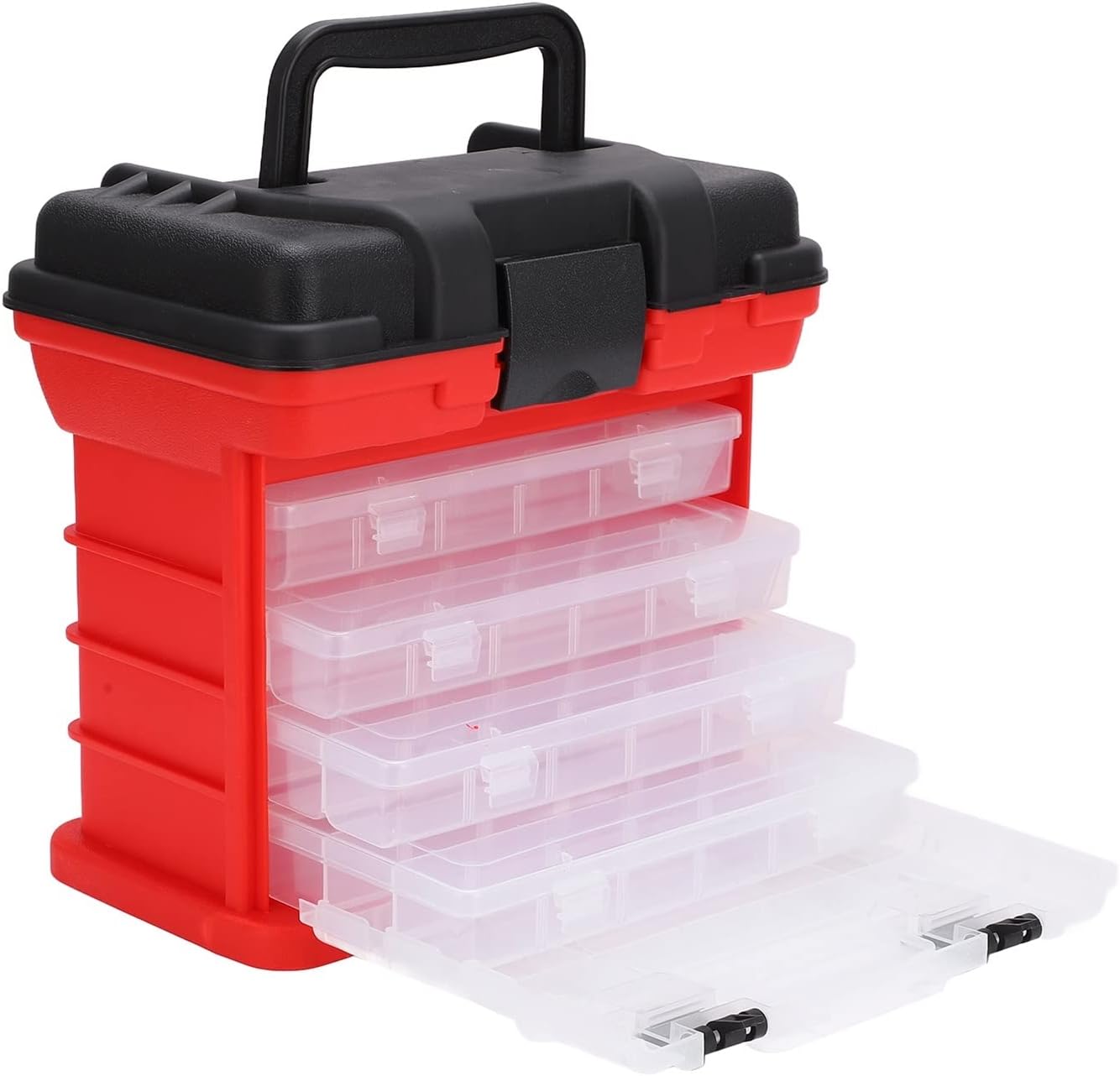 Fishing Box Multifunctional Portable 4 Layer Fishing Tackle Box With Handle Containing Tools Handle Fishing Tackle Box