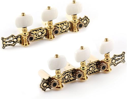 Vista 42 de Mr.Power Afinadores de guitarra, cabezales de máquina de 3+3 juegos de teclas de afinación, clavijas de cuerda para guitarra clásica