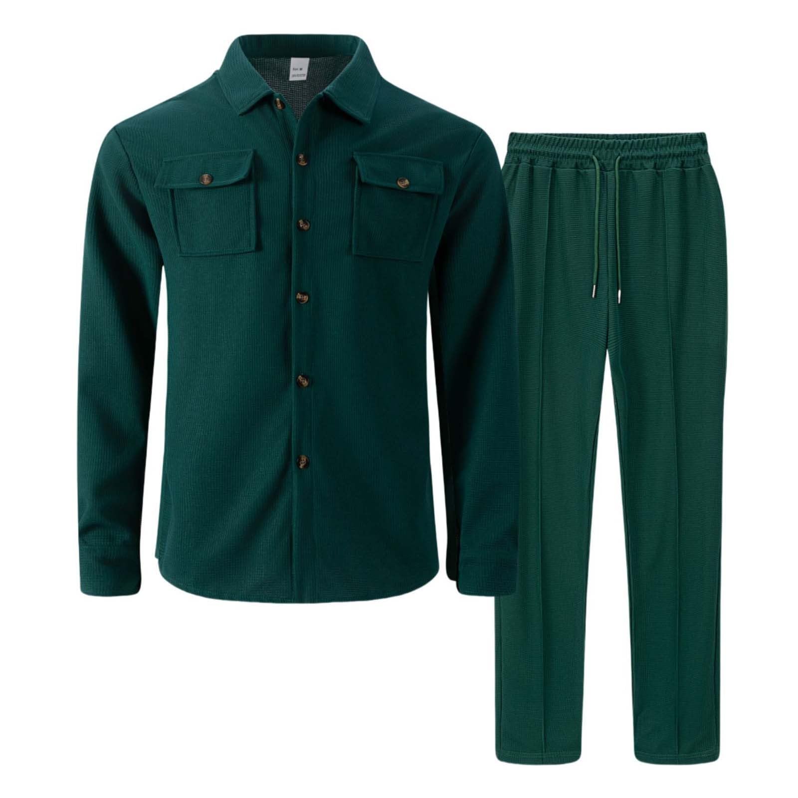 Conjunto genérico para hombre de algodón, 2 piezas, chándal, deporte, sudadera, pantalones casuales, ligeros, transpirables, entrenamiento, gimnasio, casa elegante, A37