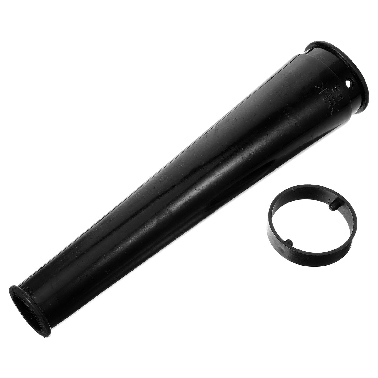 Tubo de goma negro para reparar soplador portátil con pérdida de aire en jardín