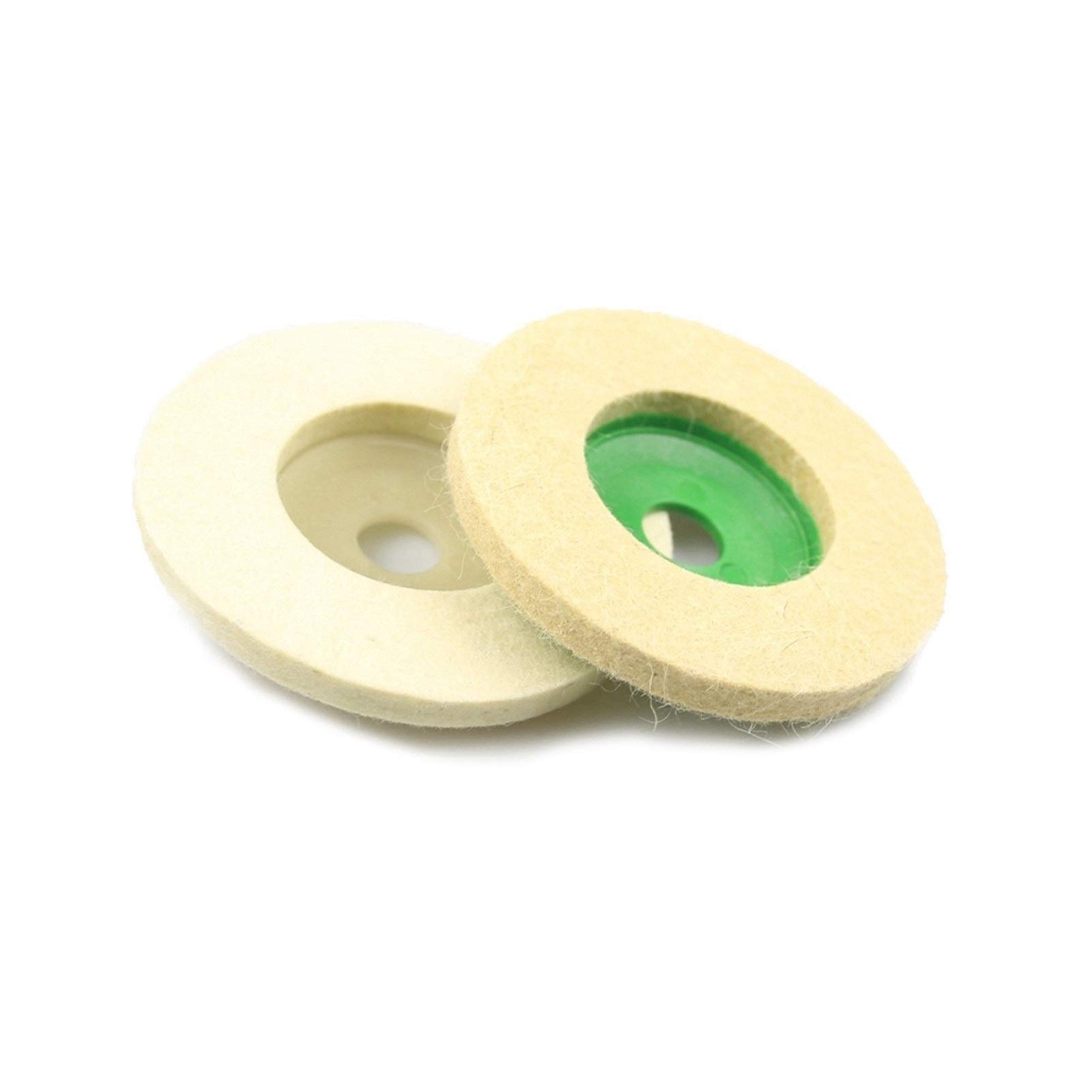 BDAYEK Flap discs 10pcs 4 Inch Wool Felt Polishing Pad Flap Disc Angle Grinder Tool for Metal Stainless Steel(Coarse)