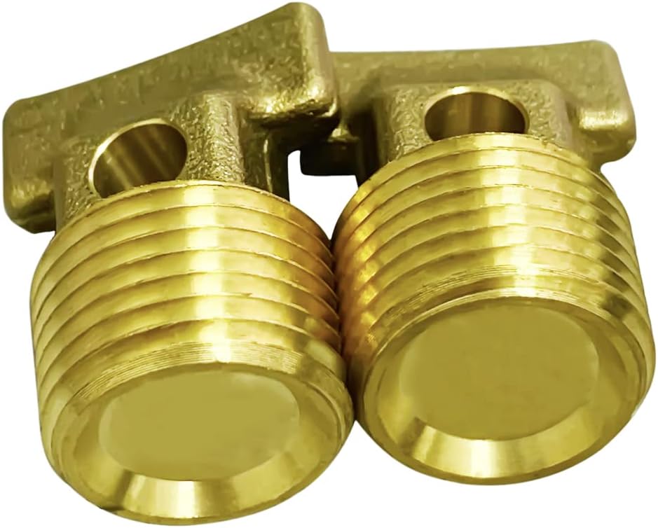 Boat Garboard Drain Plug - 1/2" NPT Thread,Solid Brass Drain Plugs commonly Used in Boat Hulls 2pcs