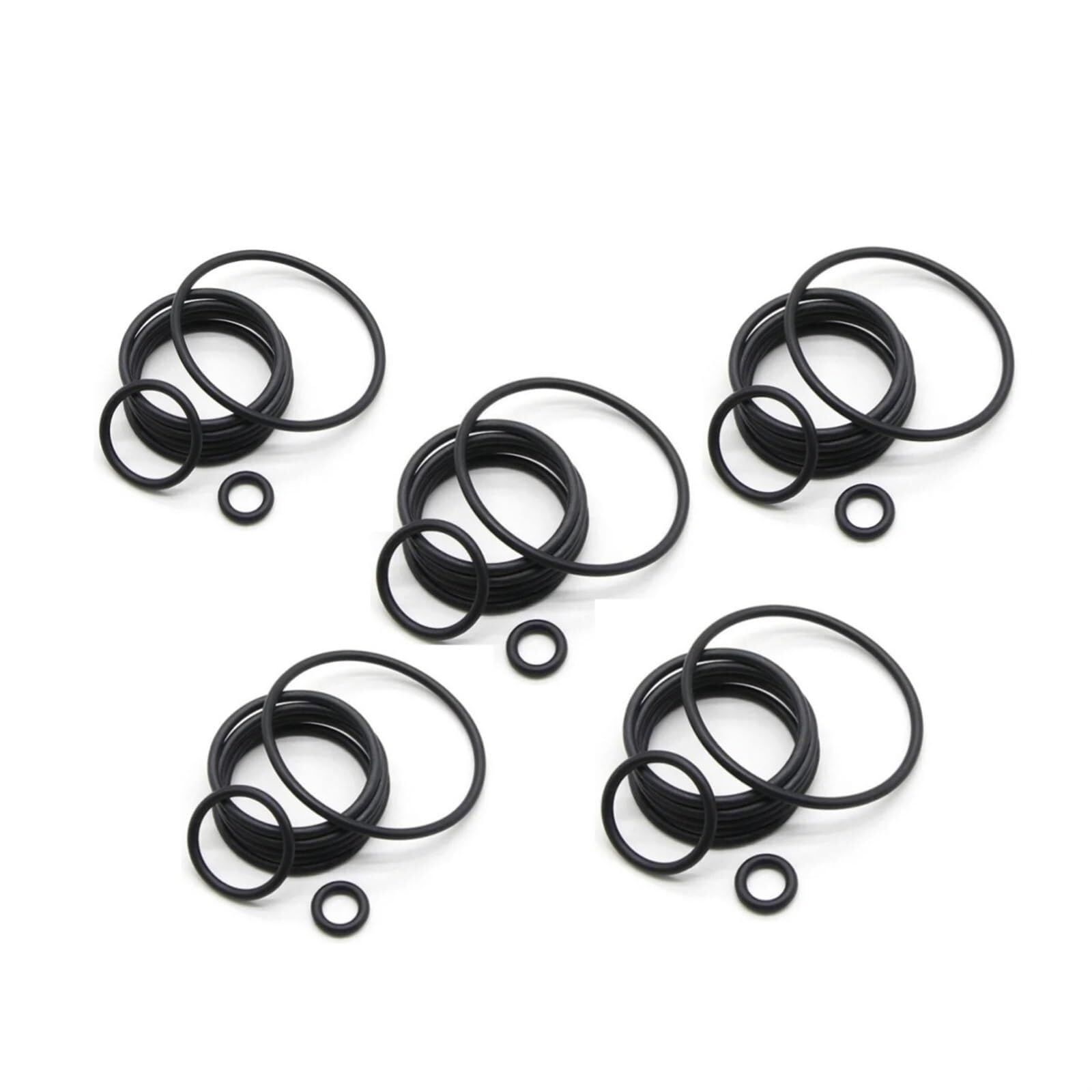 10/50 Uds junta tórica de caucho de nitrito butadieno CS 2mm OD 5mm ~ 150mm espaciador de caucho de nitrilo butadieno arandela resistente al aceite forma redonda negro(50pcs,OD 150MM ID 146MM-CS 2MM)