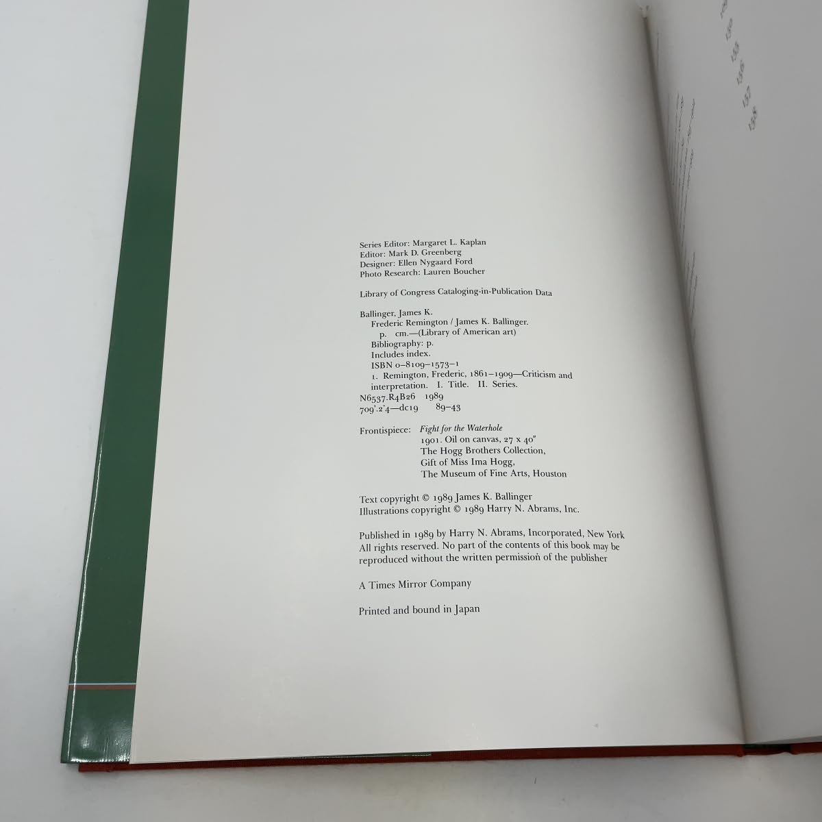 The library of American art 5: Frederic Remington